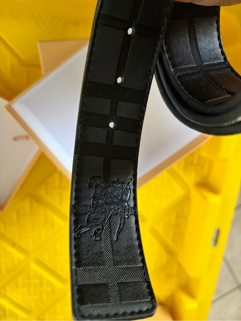 Burberry reversible belt size 33-35